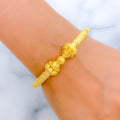 22k-gold-Lavish Timeless Floral Cuff