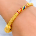 22k-gold-Iconic Festive Multi-color Bangle