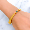 22k-gold-Iconic Festive Multi-color Bangle