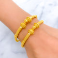 22k-gold-Traditional High Finish Multi-bead Bangles