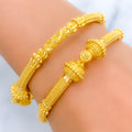 22k-gold-Traditional High Finish Multi-bead Bangles