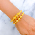 22k-gold-Tasteful Classy Reflective Bangles