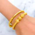 22k-gold-Tasteful Classy Reflective Bangles