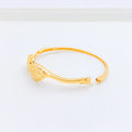 Elegant Round Bangle 22k Gold Bracelet