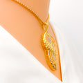 Graceful Opulent 22K Gold Pendant