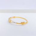 Shiny Hidden Hearts Bangle Bracelet