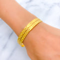 22k-gold-Evergreen Symmetrical Dotted Bangles