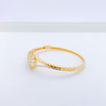 Upscale Two-Tone Bangle Bracelet