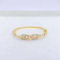 Impressive Two-Tone Bangle Bracelet