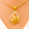 Dainty Ethereal 22K Gold Pendant