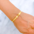 22k-gold-Smooth Matte Finish Dotted Cuff