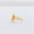 Special Yellow Gold CZ Ring