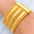 22k-gold-Radiant Parallel Multi Bead Cuff