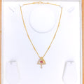 Chic CZ Pyramid Necklace