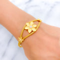22k-gold-draped-triple-flower-bangle-bracelet