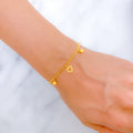 22k-gold-chic-heart-bracelet