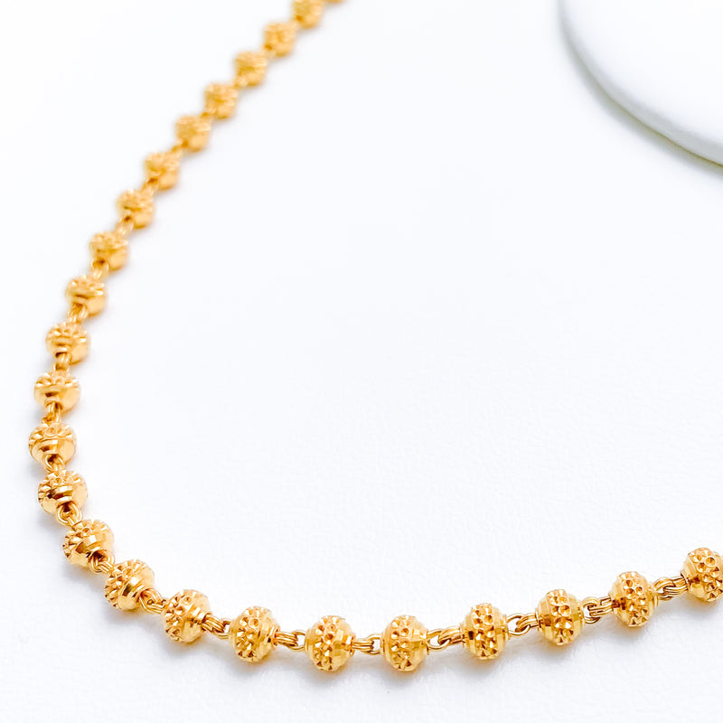 Timeless Beaded 22k Gold Chain