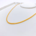 Elegant Flat Bar Chain Necklace - 18"
