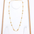 Dotted Bead Fancy 22k Gold Necklace