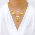 Modern Heart Accented Necklace Set