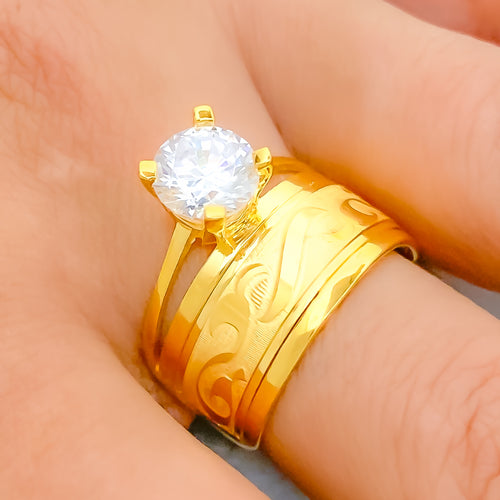22k-gold-ethereal-studded-flowy-cz-ring