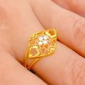 22k-gold-Special Dainty Marquise CZ Ring