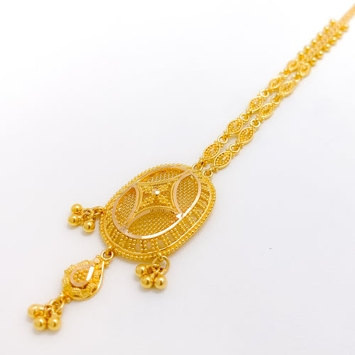 Netted Oval 22k Gold Tikka