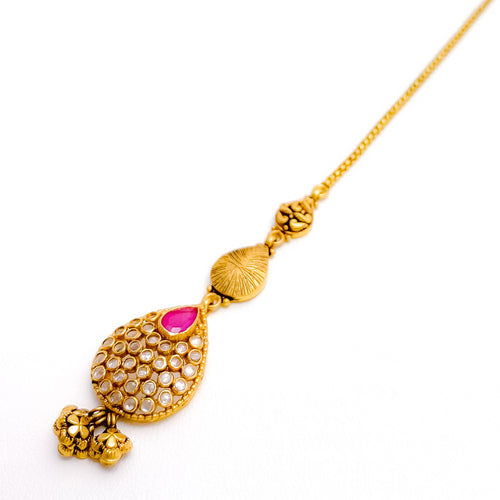 Dainty Oxidized 22k Gold Tikka