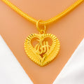 22k-gold-Stunning Heart Allah Pendant 