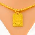 22k-gold-Evergreen Engraved Allah Pendant 