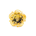 21k-gold-Bold Radiant Flower Ring 