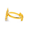 21k-gold-Lavish Flower Jali Ring 