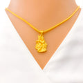 22k-gold-Gorgeous Graceful Radha Krishna Pendant 