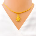 22k-gold-Extravagant Bold Ganesh Pendant 
