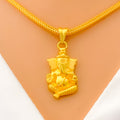 22k-gold-Intricate Detailed Ganesh Pendant 