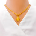 22k-gold-Attractive Opulent Ganesh Pendant 