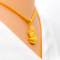22k-gold-Gorgeous Graceful Laxmi Pendant 