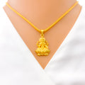 22k-gold-Elegant Delightful Laxmi Pendant 