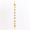 Colorful Dotted 22k Gold Flower Bracelet