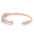 18k-gold-tapered-rose-gold-diamond-bangle-bracelet