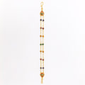 Vibrant Beadwork 22k Gold Bracelet