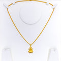 22k-gold-Elegant Delightful Laxmi Pendant 