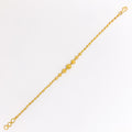Delightful Textured 22k Gold Stripe Bracelet
