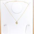 Contemporary CZ Clover Necklace