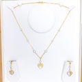 Majestic Decorative Heart Necklace Set
