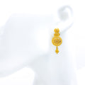 Evergreen Flower 22k Gold Earrings