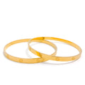 Contemporary Sleek 22k Gold Bangles