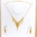 Extravagant Modern 22k Gold Chandelier Set