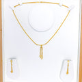 Versatile Hanging Orb 22k Gold Necklace Set