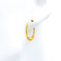 Light Wirework Hoop 22k Gold Earrings